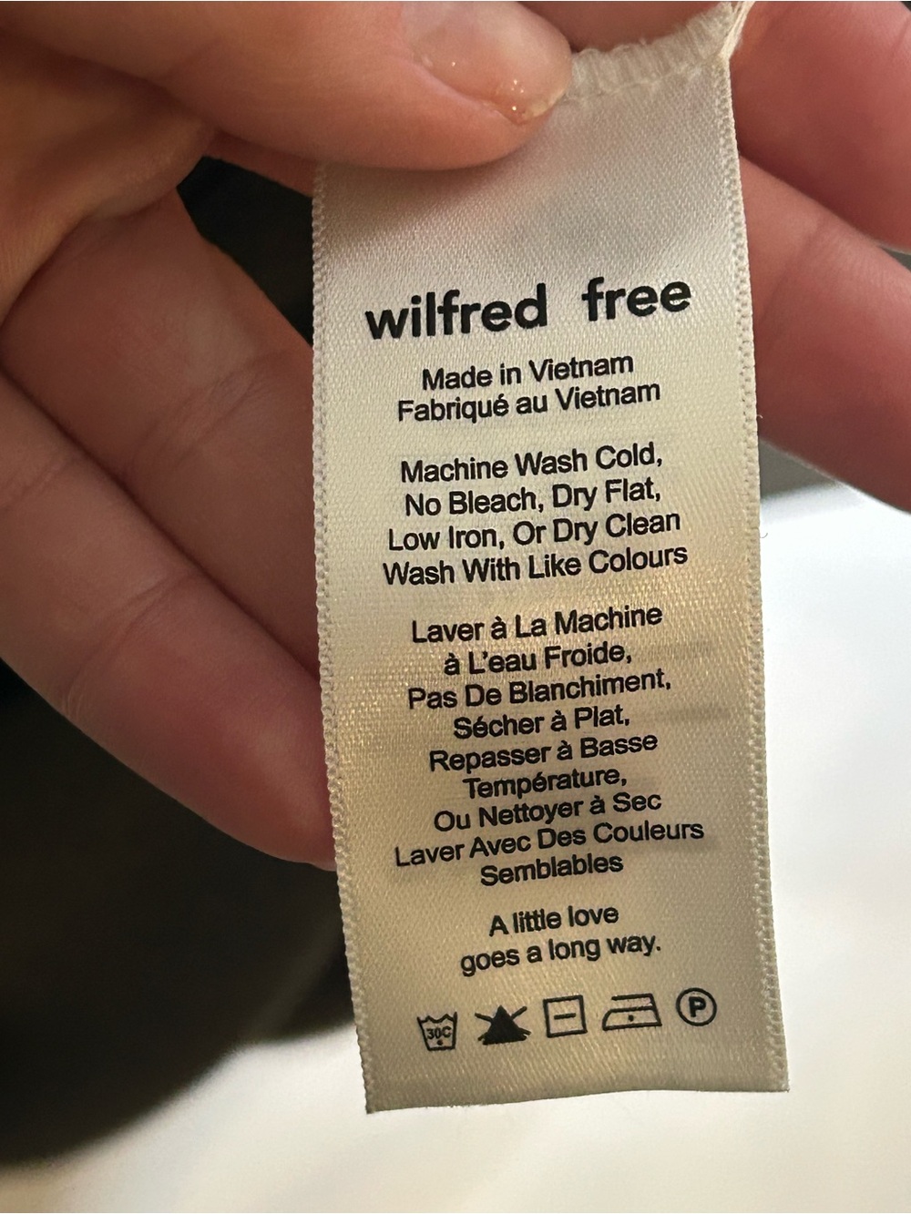 Aritzia x Wilfred Free Gail V-Neck Tunic Dress Charcoal Grey/Olive XXS - Picture 9 of 10